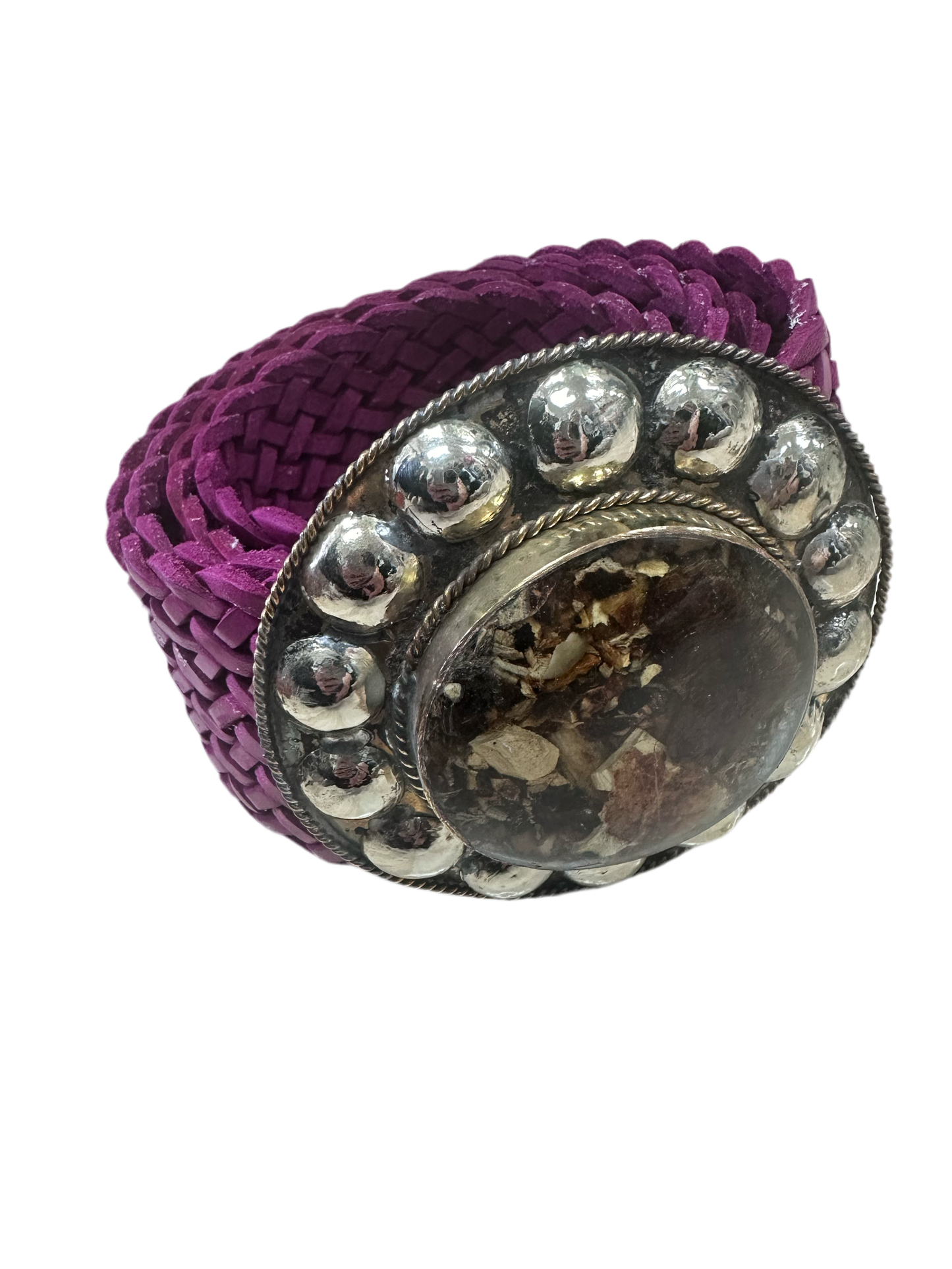Leather and rock belt