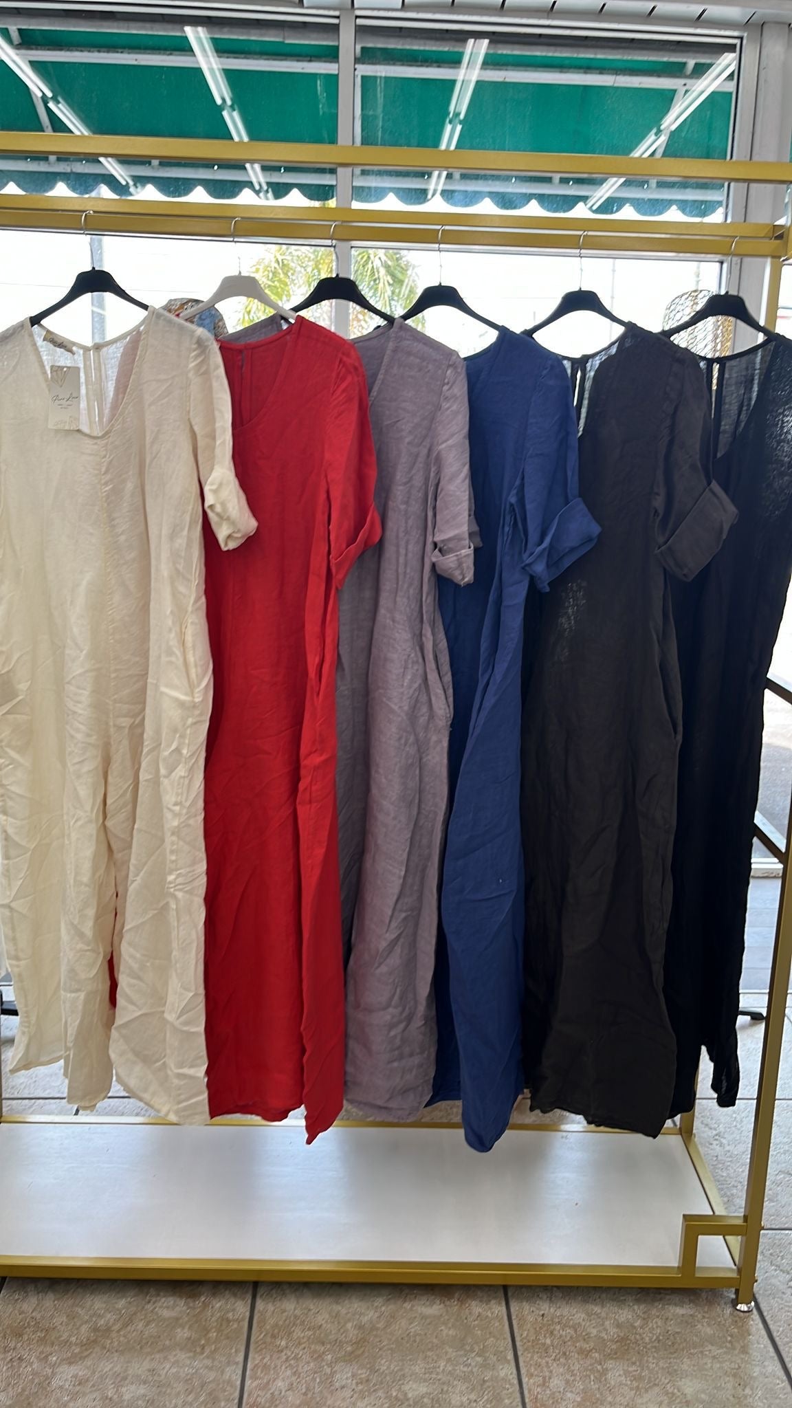 Solid Color linen jumpsuit