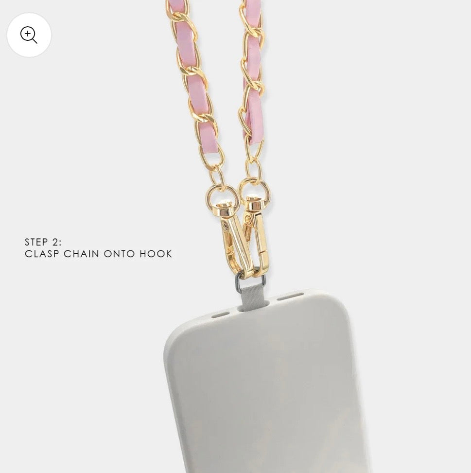 Teardrop Crystal Phone Chain