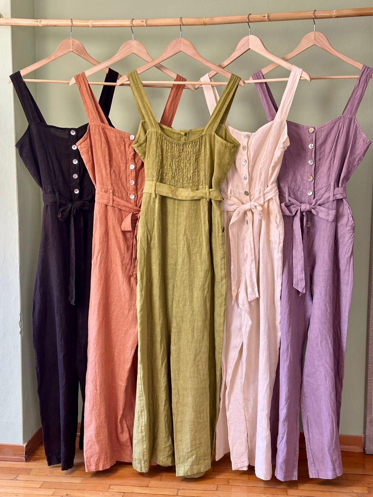 Button linen Jumpsuit