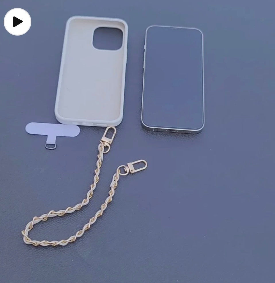 Teardrop Crystal Phone Chain