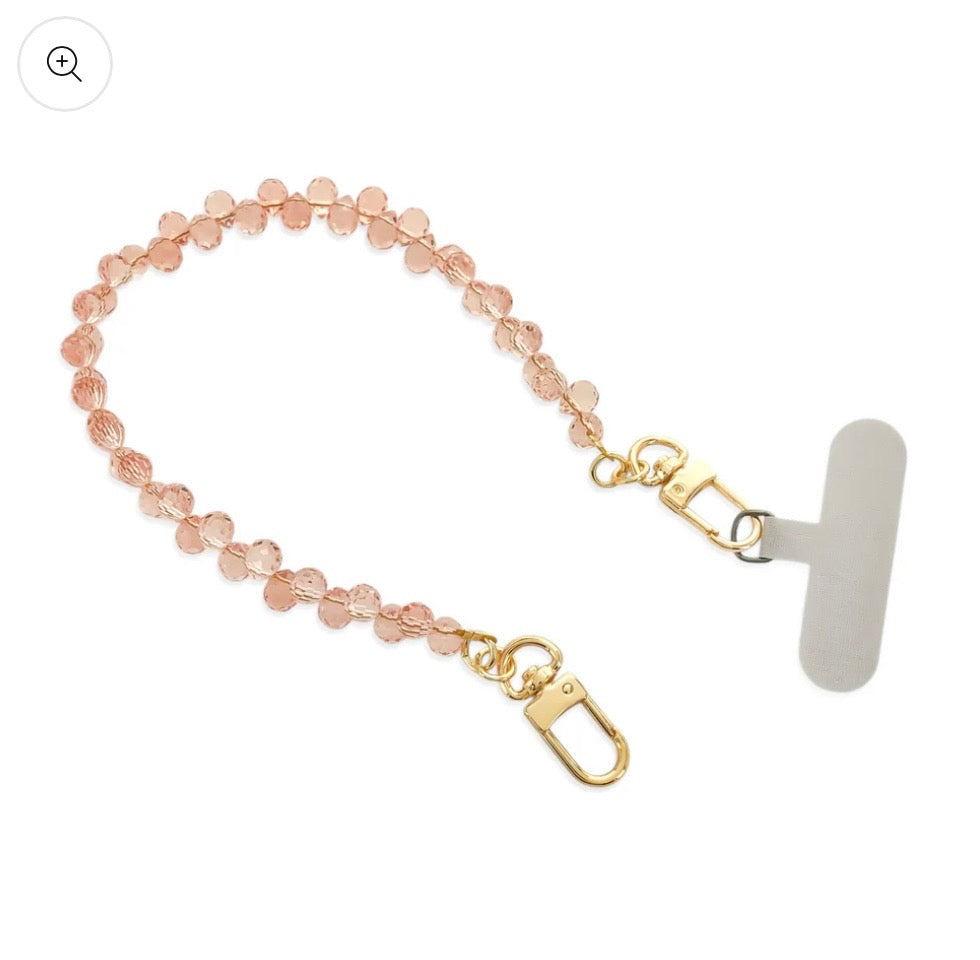 Teardrop Crystal Phone Chain