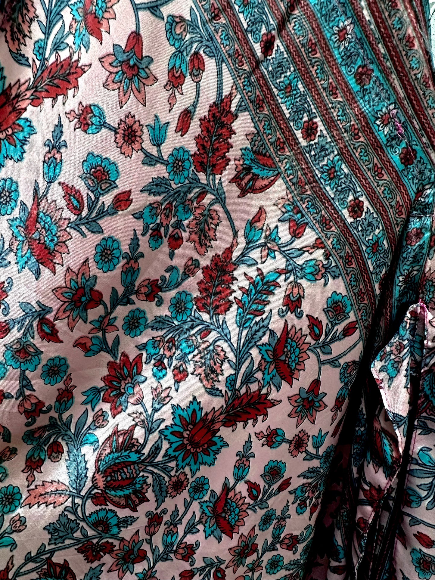 Polyester printed razor back long dress