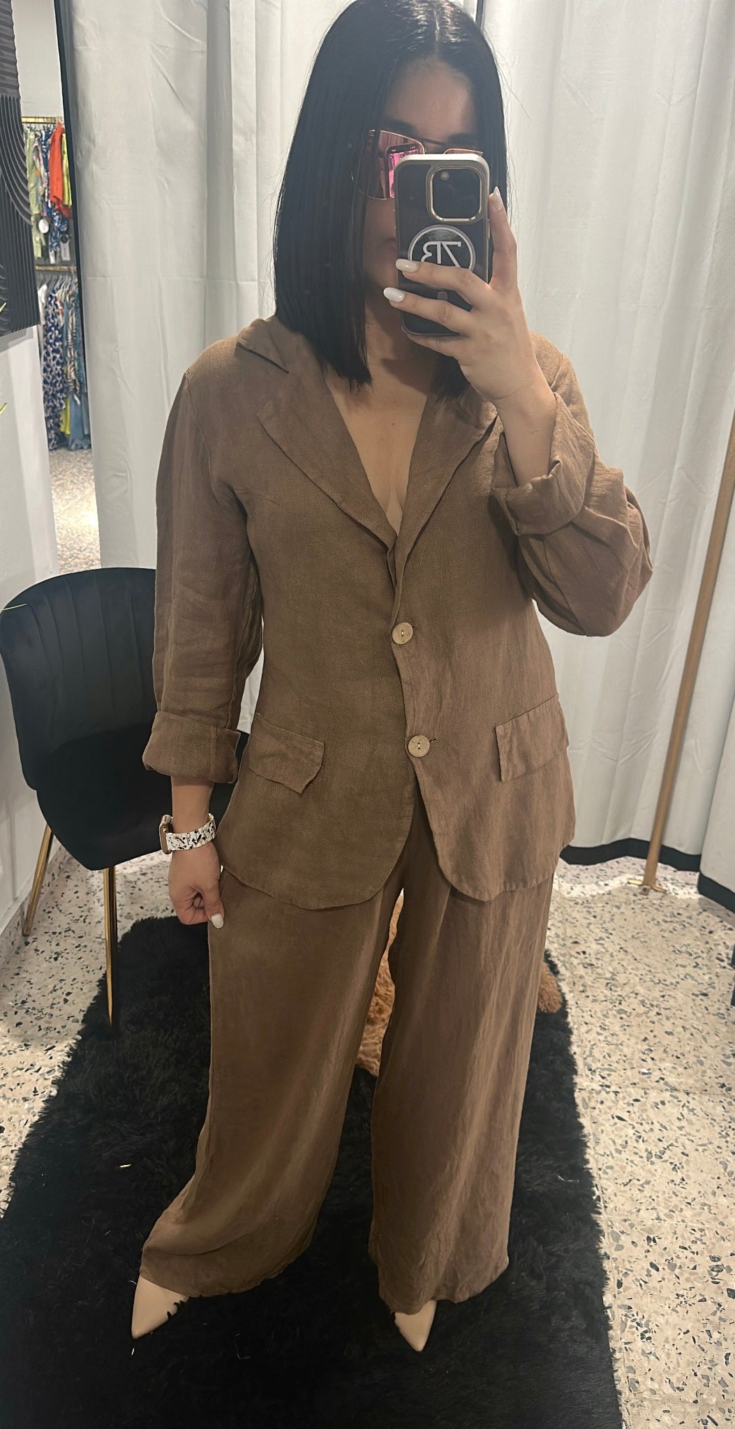 Two piece linen set
