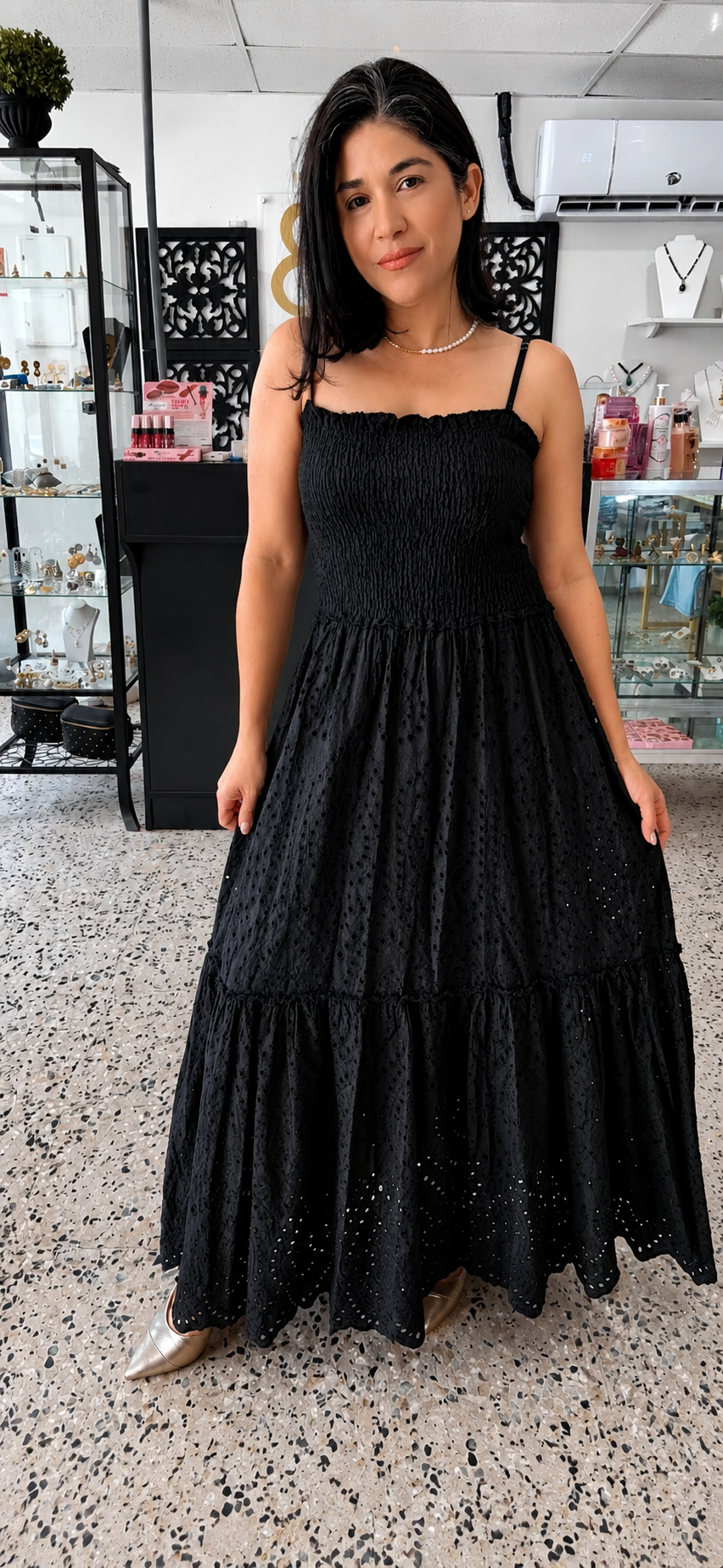 Embroidered maxi