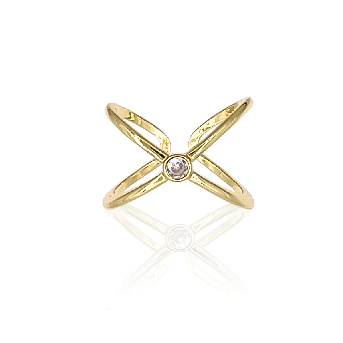 Solitaire x ring