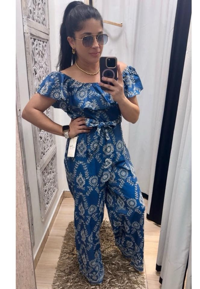 Eyelet jumpsuit