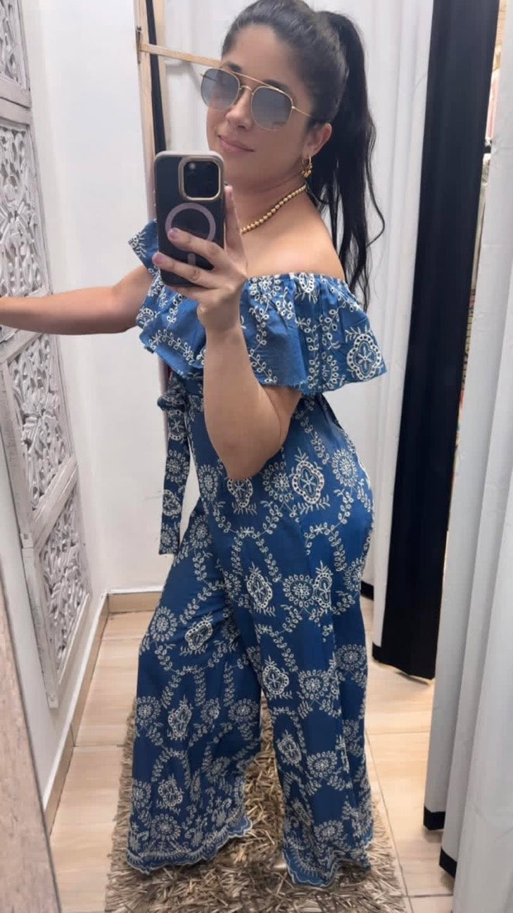 Eyelet jumpsuit