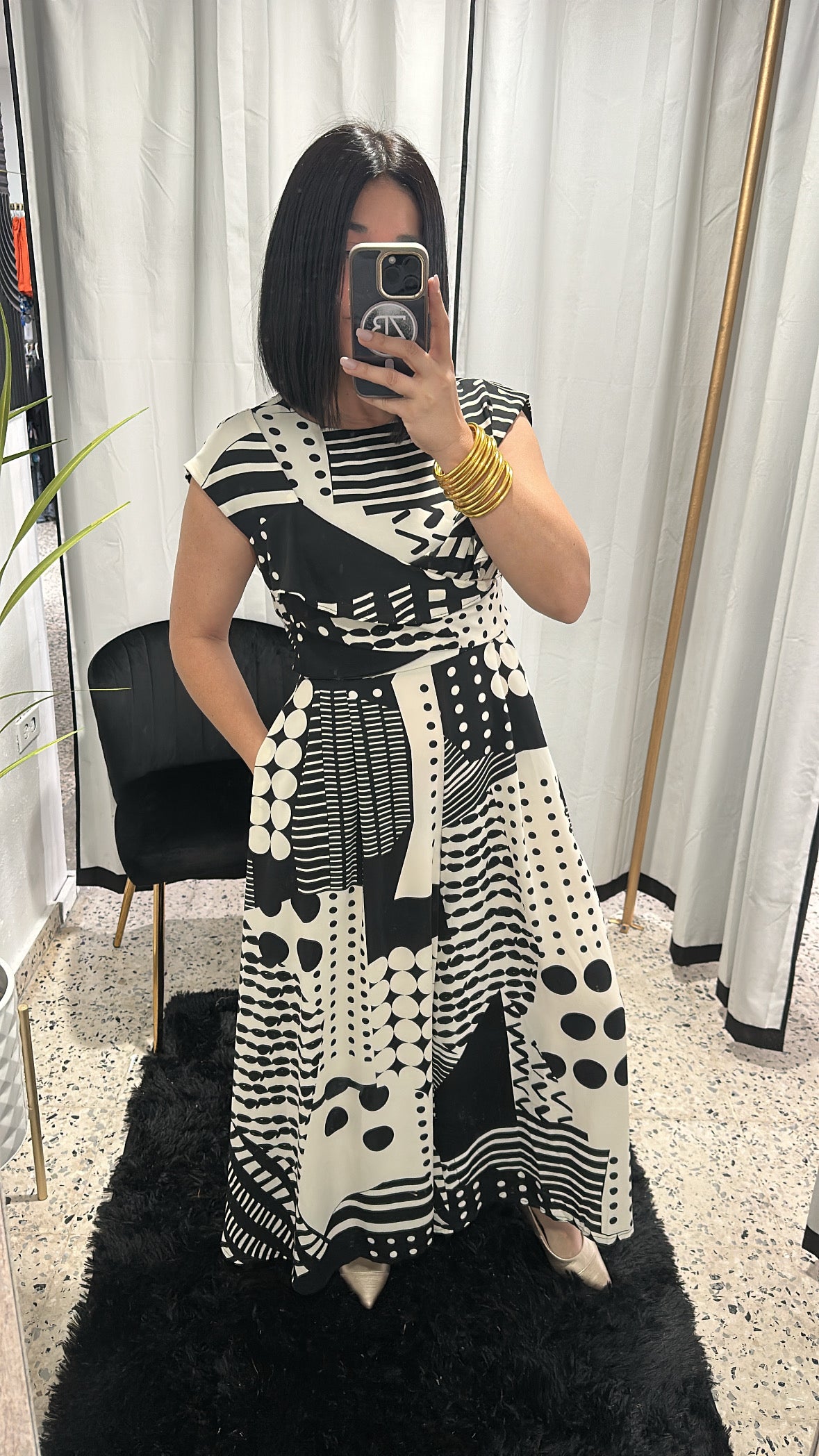Dots and stripes jumpsuit