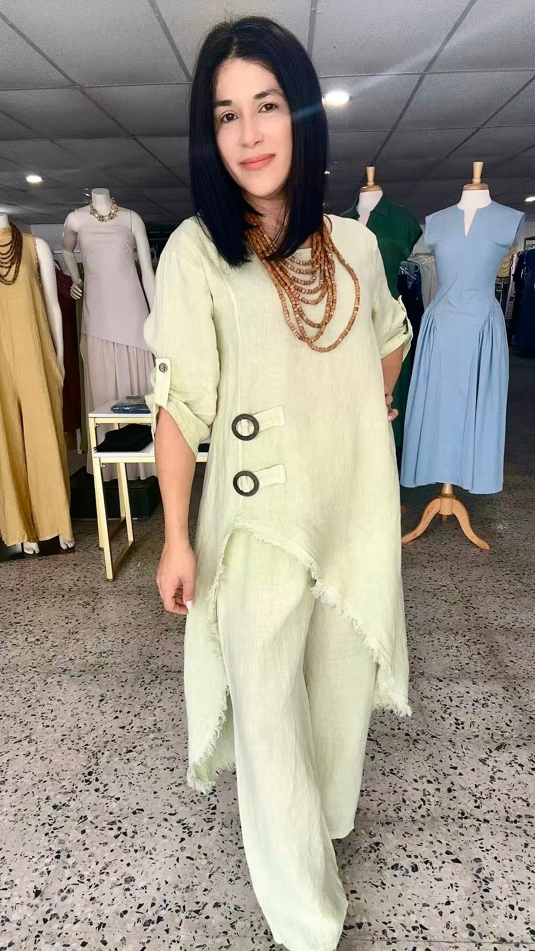 Button linen set