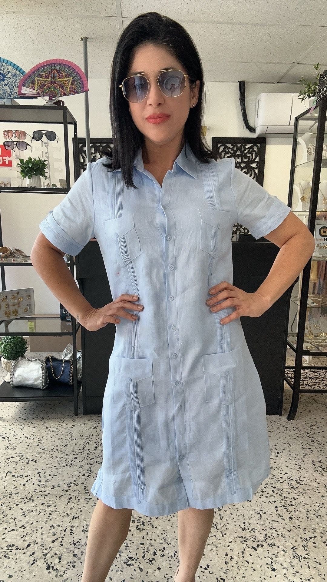 Guayabera Dress