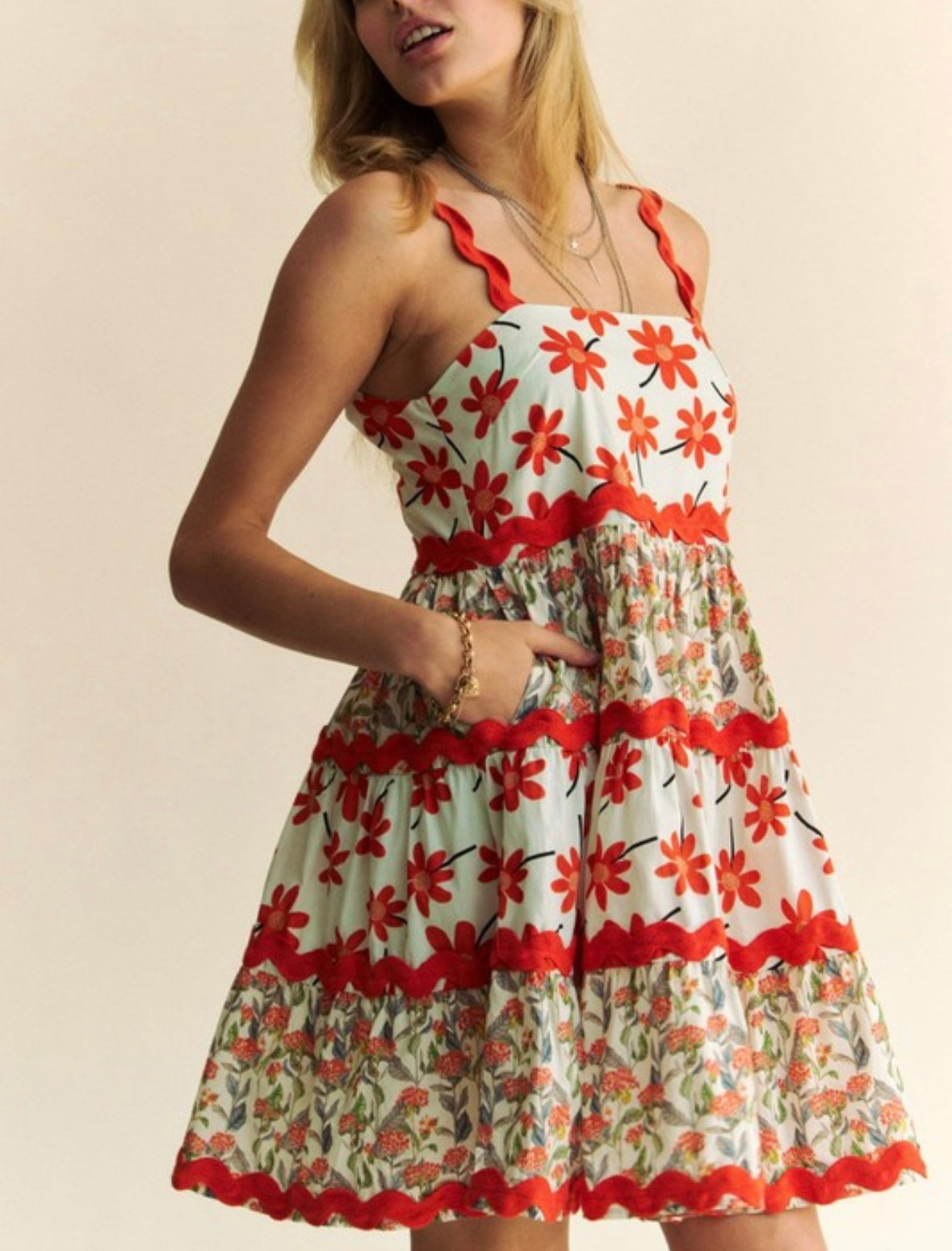 Retro floral dress