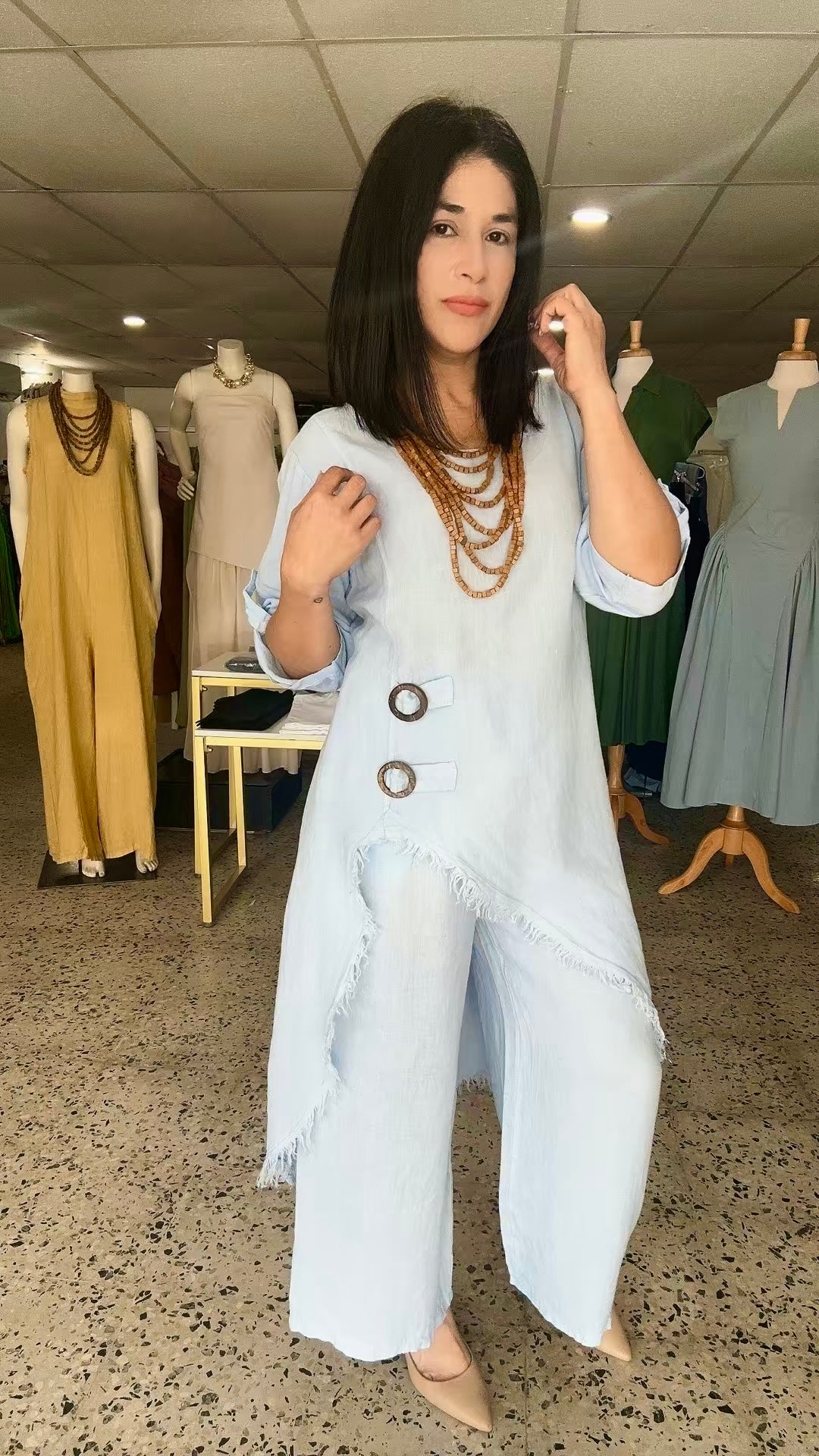 Button linen set