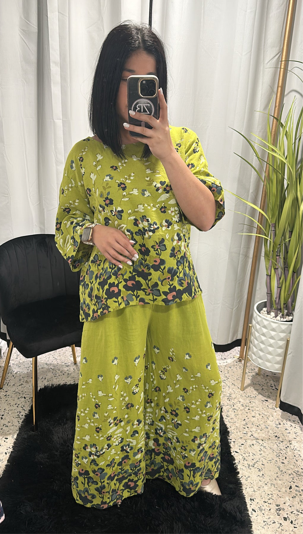 Floral linen set