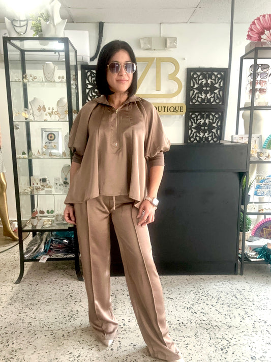 High waist wide pants