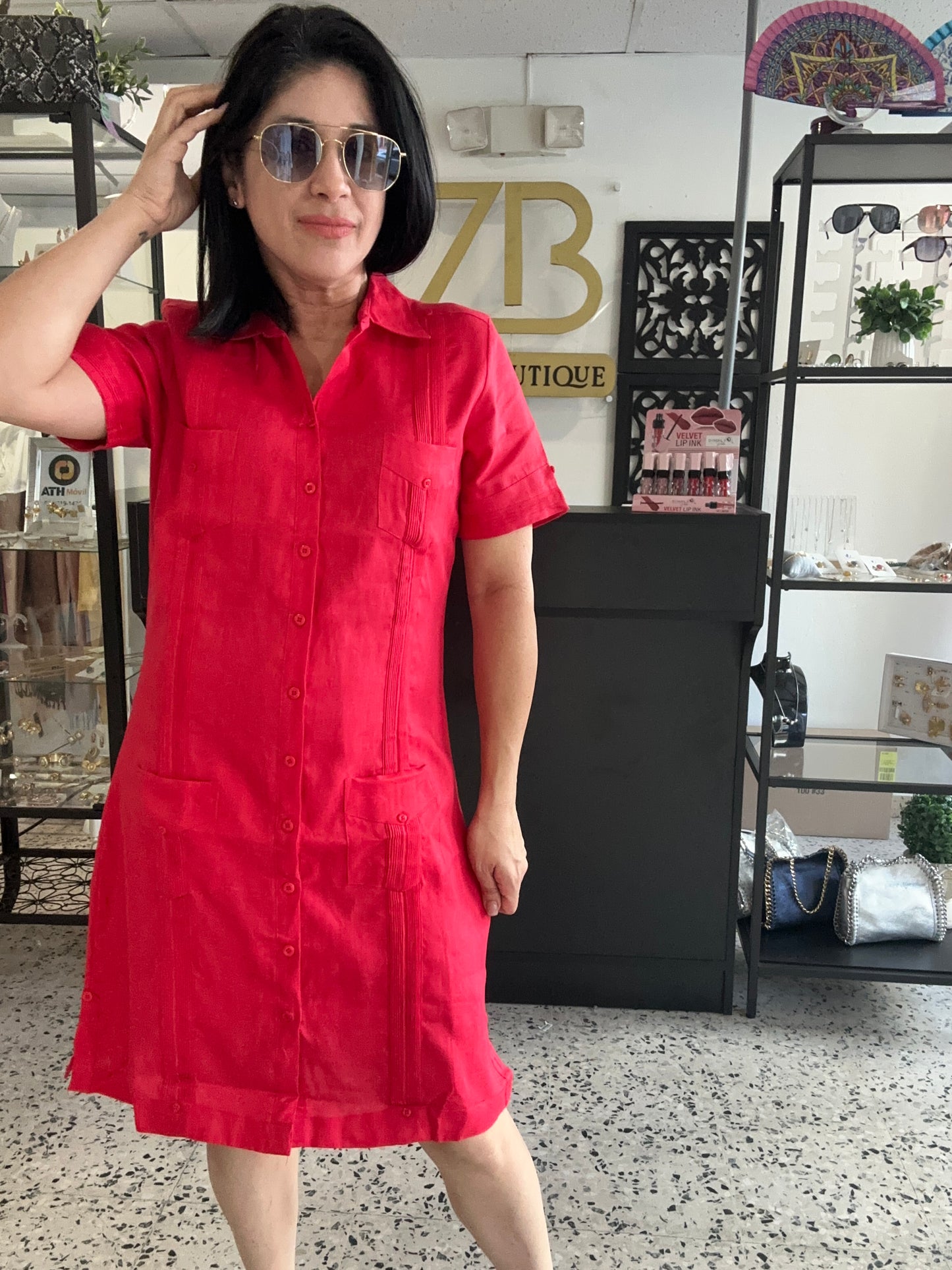 Guayabera Dress