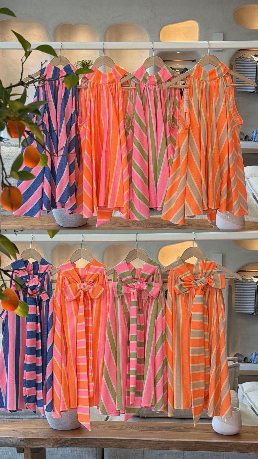 Matching striped set