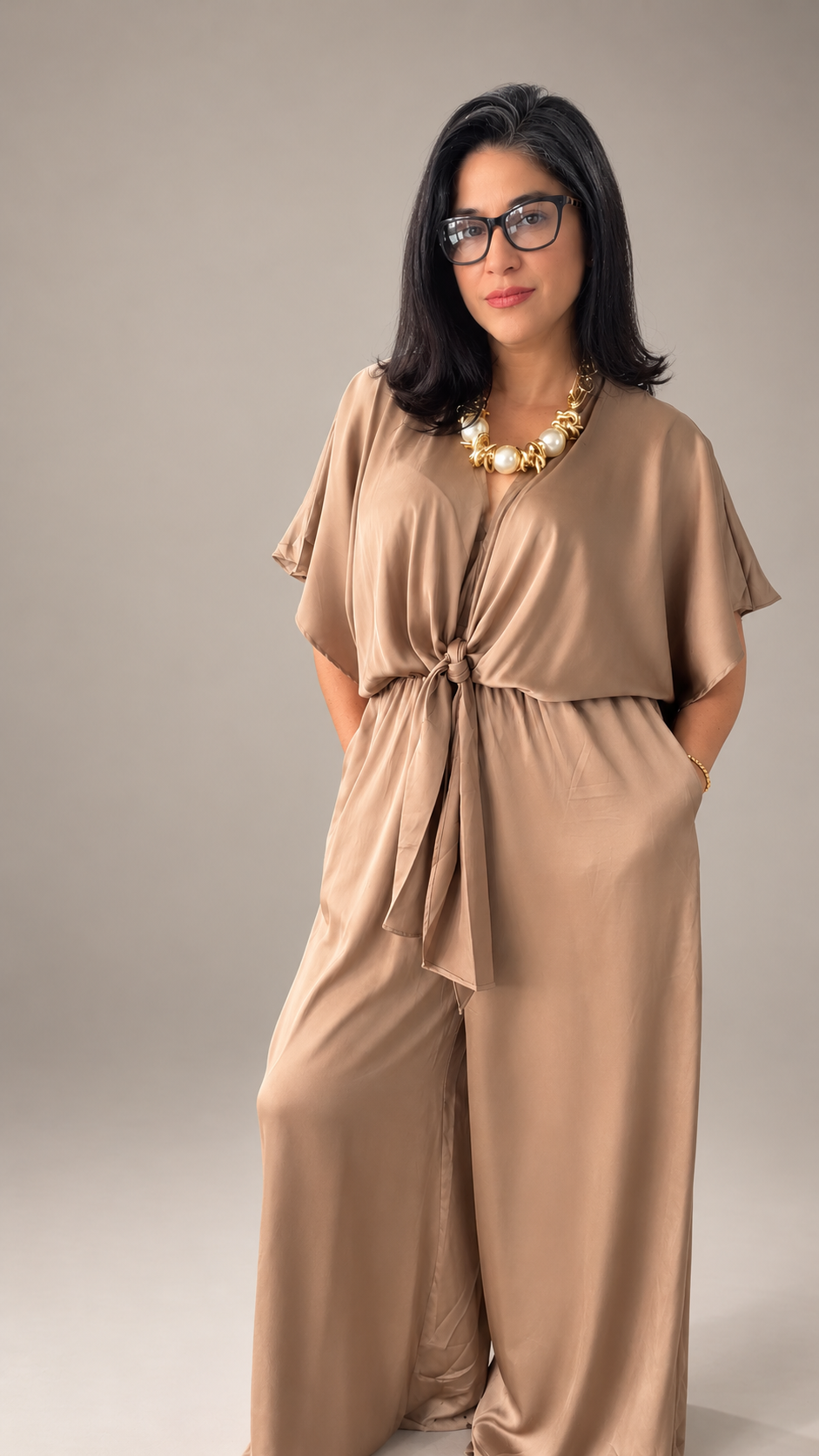 Satin jumpsuit