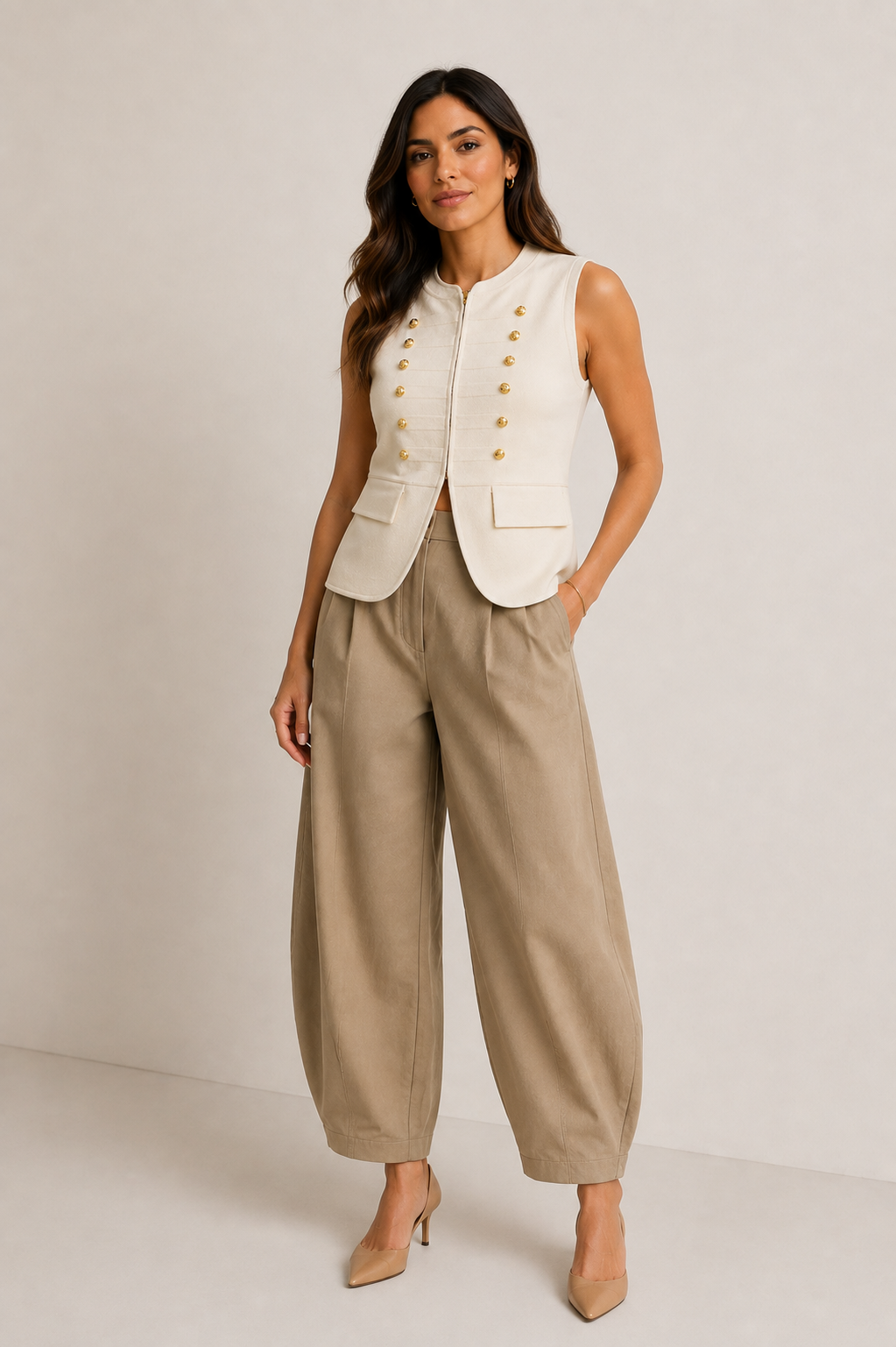 Regal Button Vest