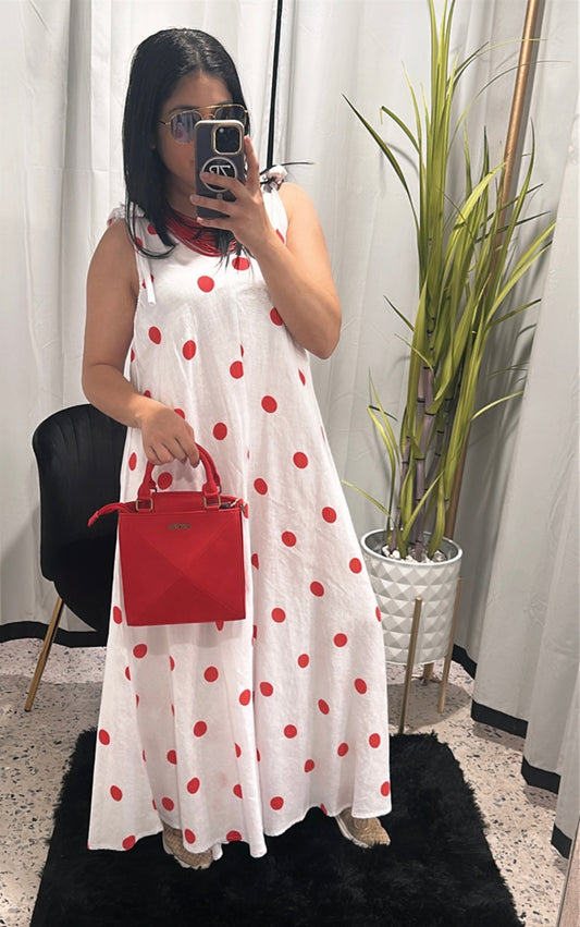 Red polkas