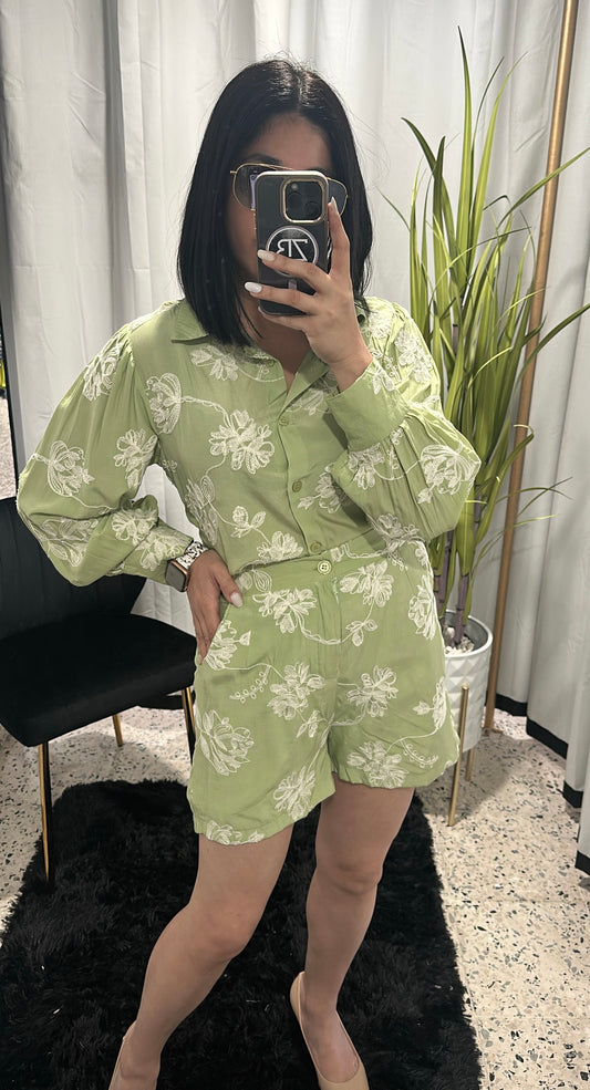 embroidered set