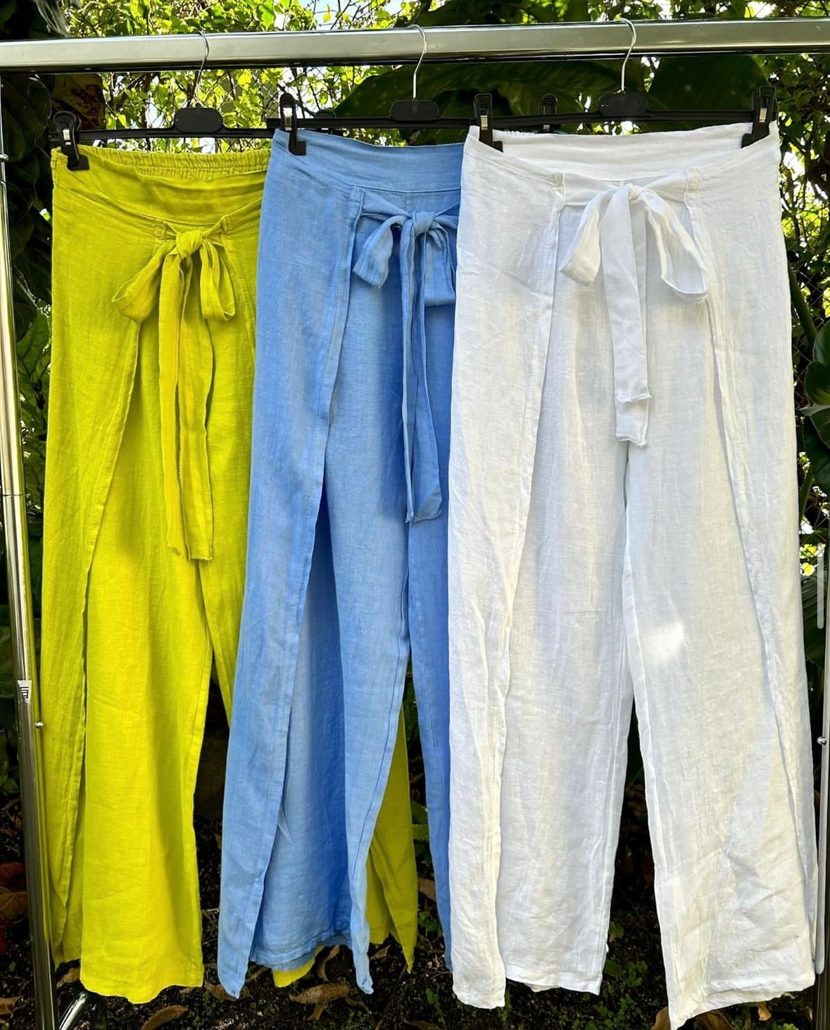 Linen solid pants