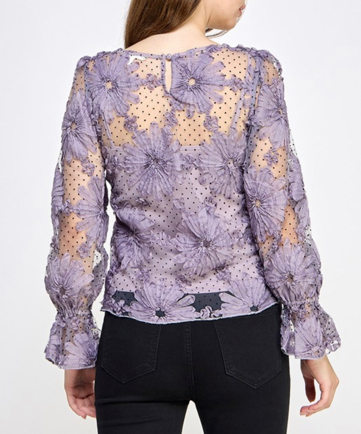 Floral lace top