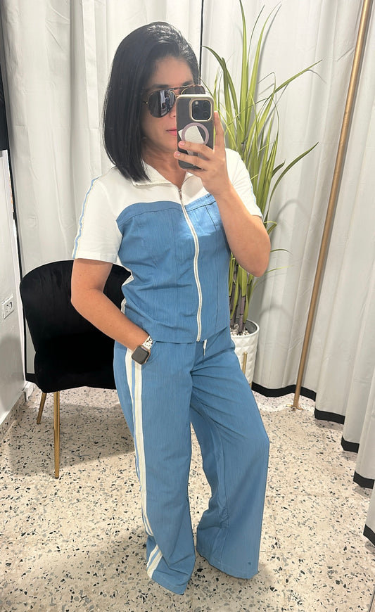 Denim travel set