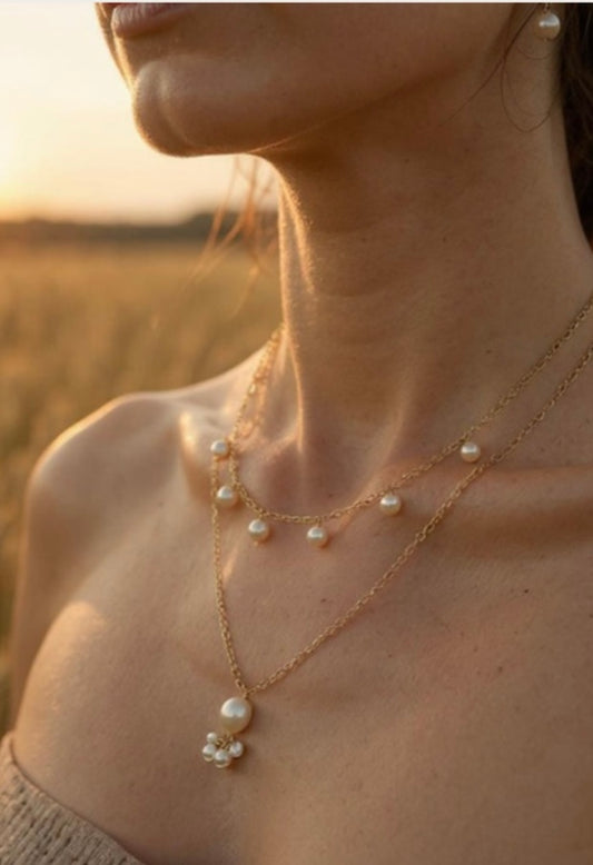 Dots pearl necklace