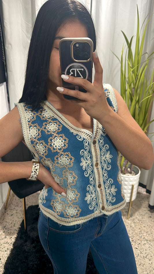 Denim vest