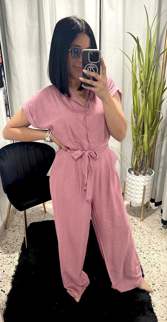 Pink jumpsuit
