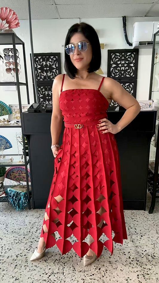 Circle cut out dress