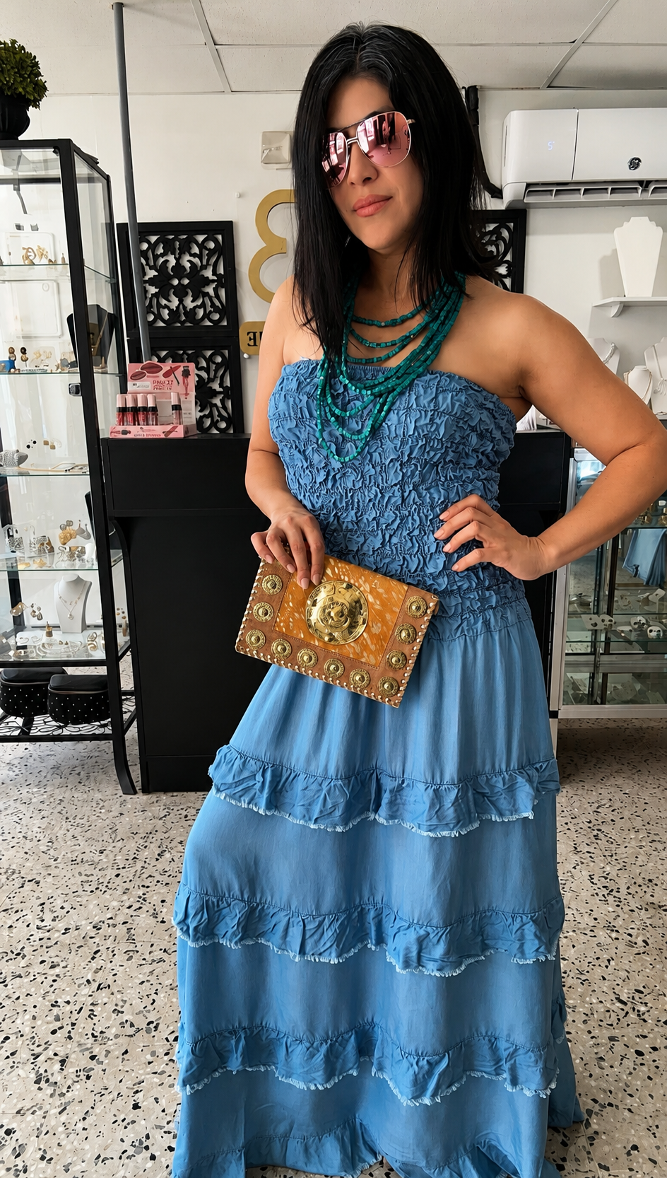 Denim maxi