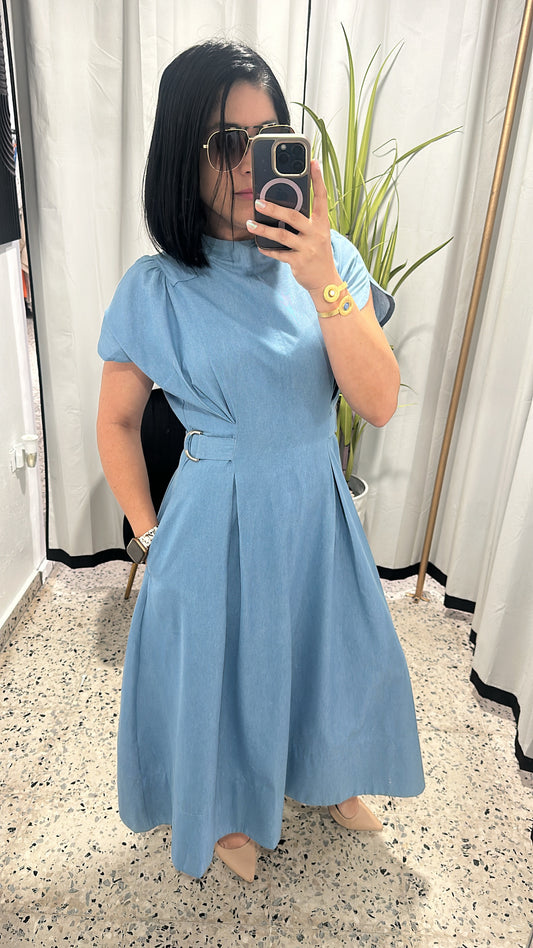 Denim midi