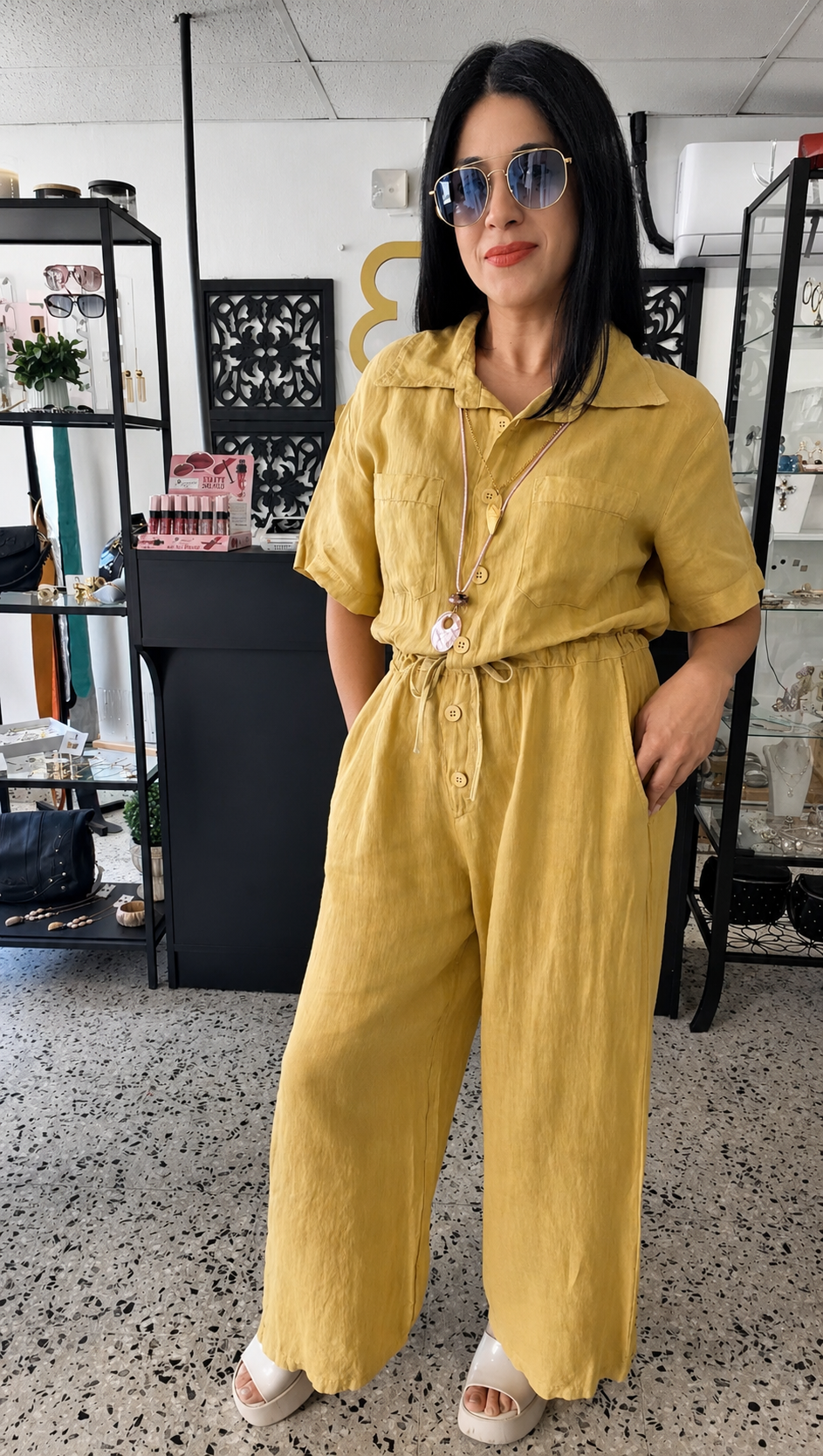 Linen jumpsuit