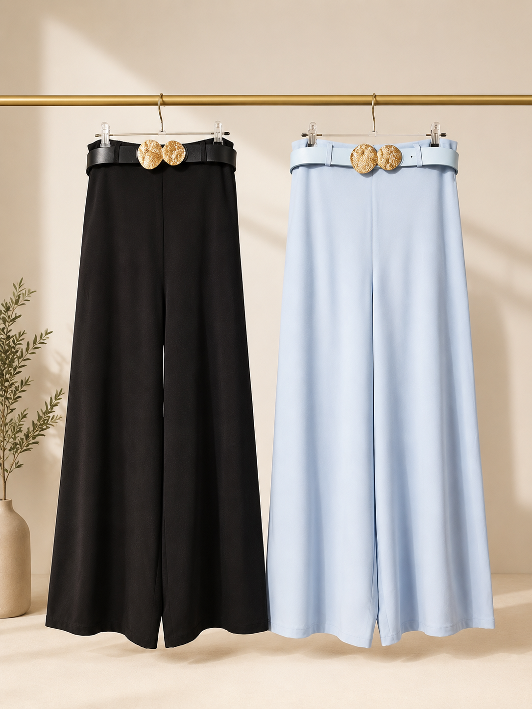 Belted Palazo pants
