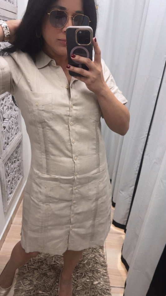 Guayabera Dress