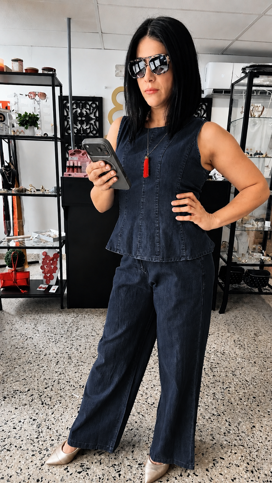 Peplum set