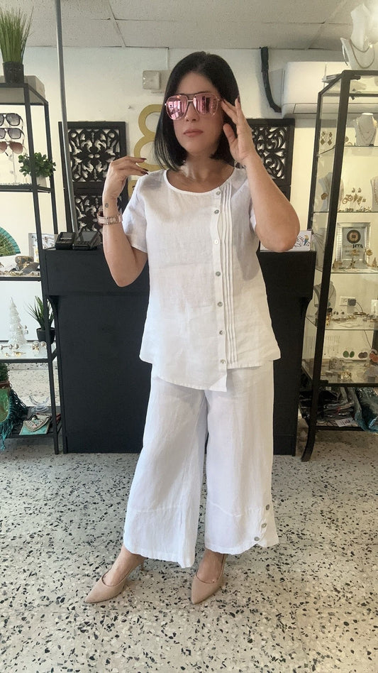 White Linen pant