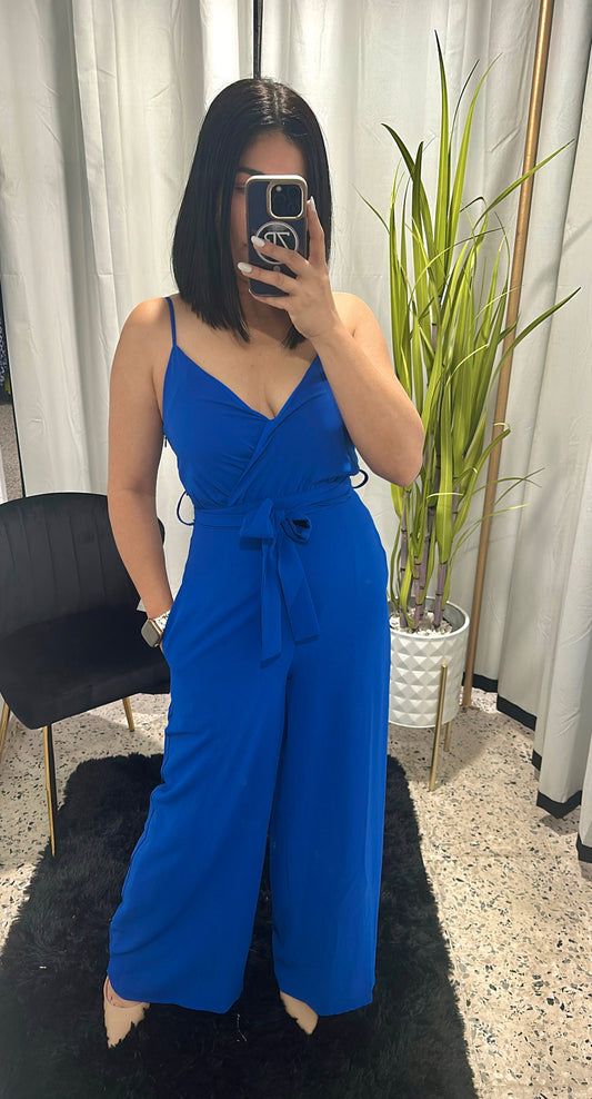Blue jumpsuit