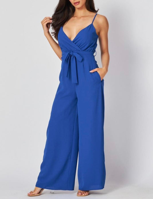 Blue jumpsuit