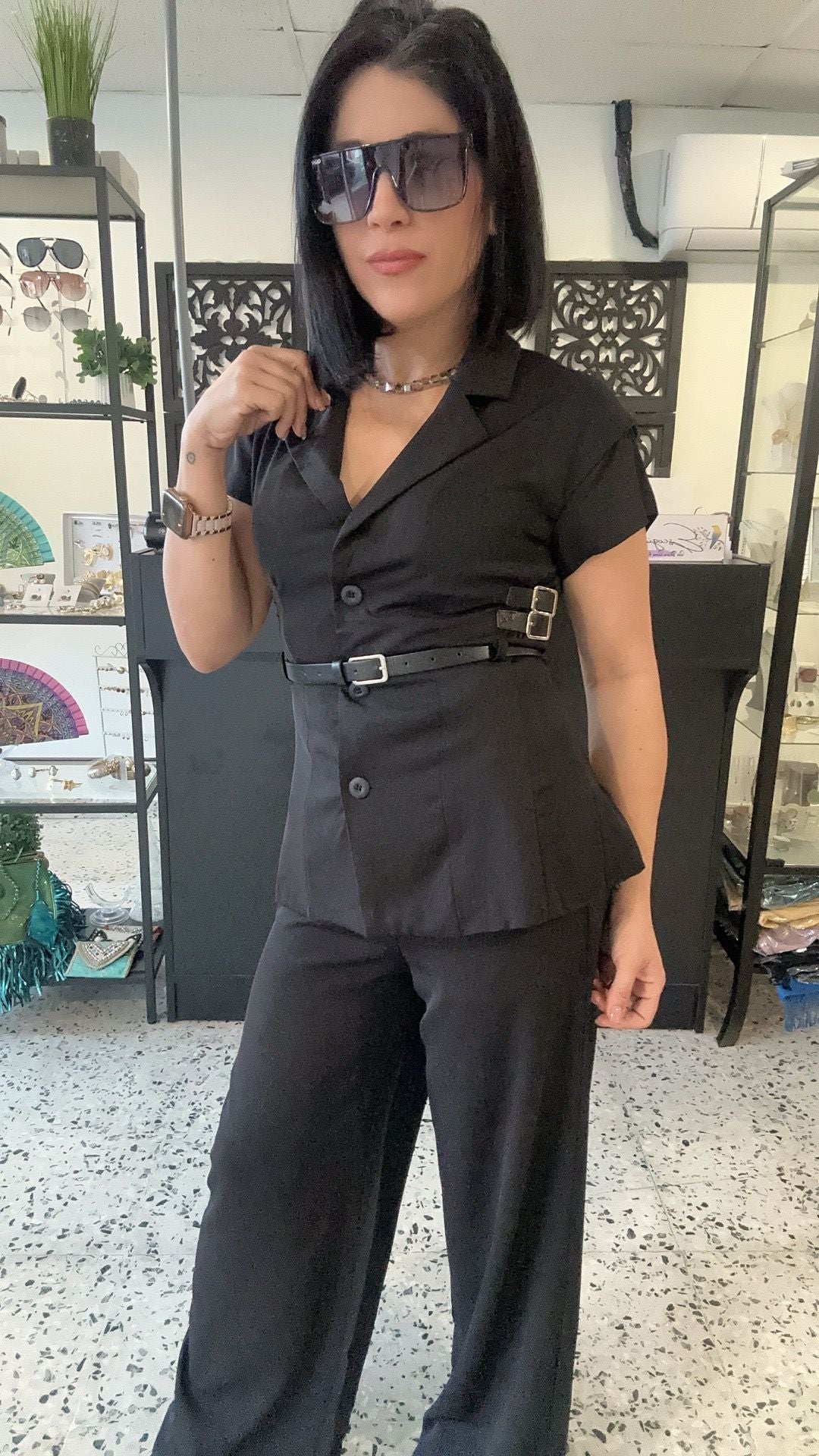 The black set