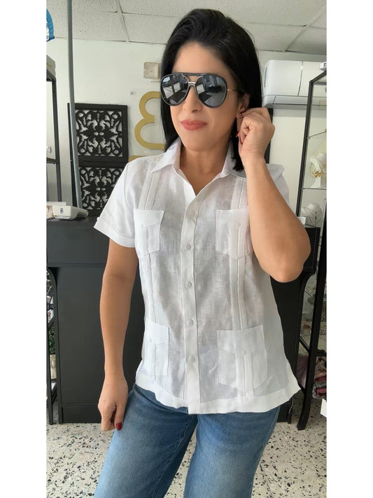 Short sleeves guayabera
