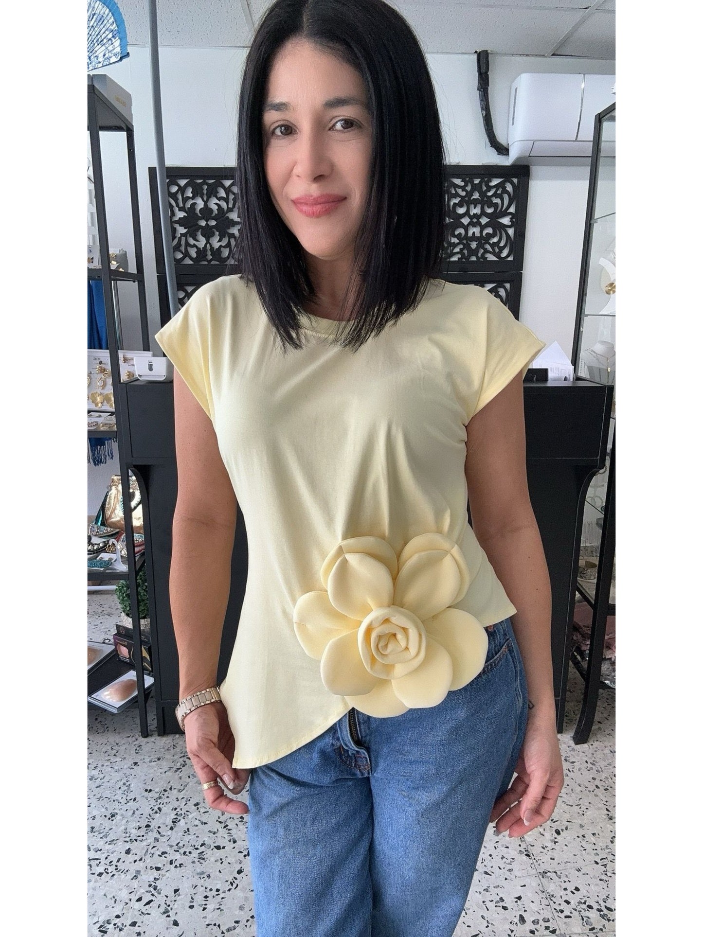 Side flower top