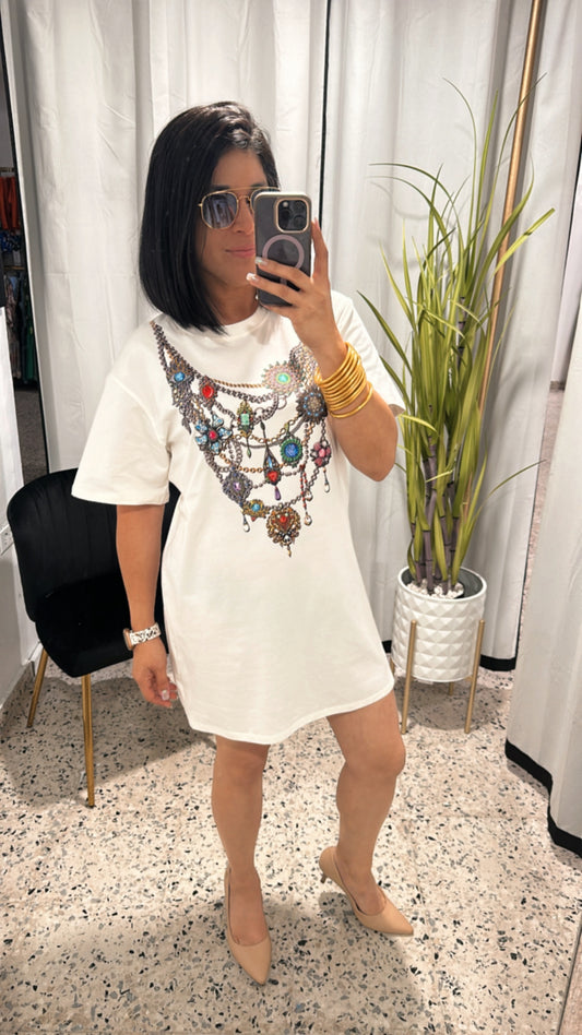 Chains shirt dress
