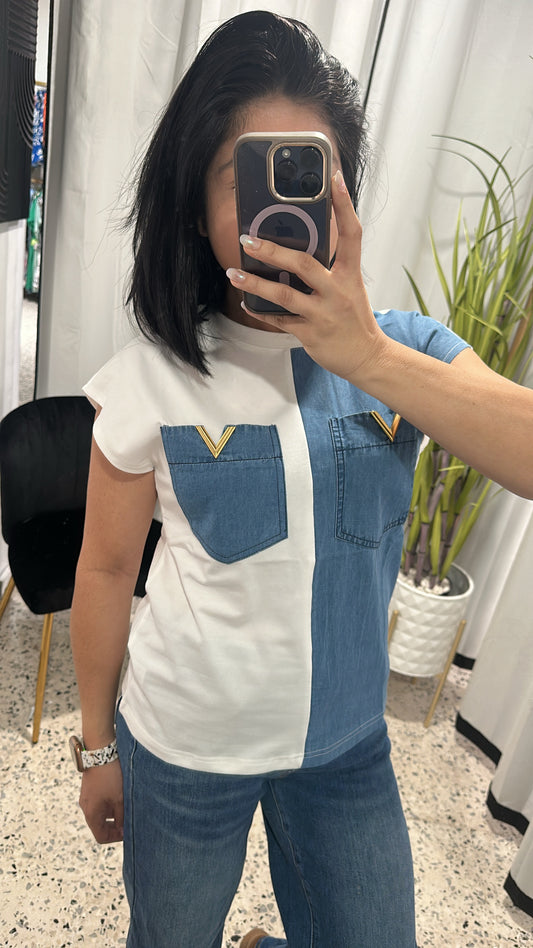 Half denim