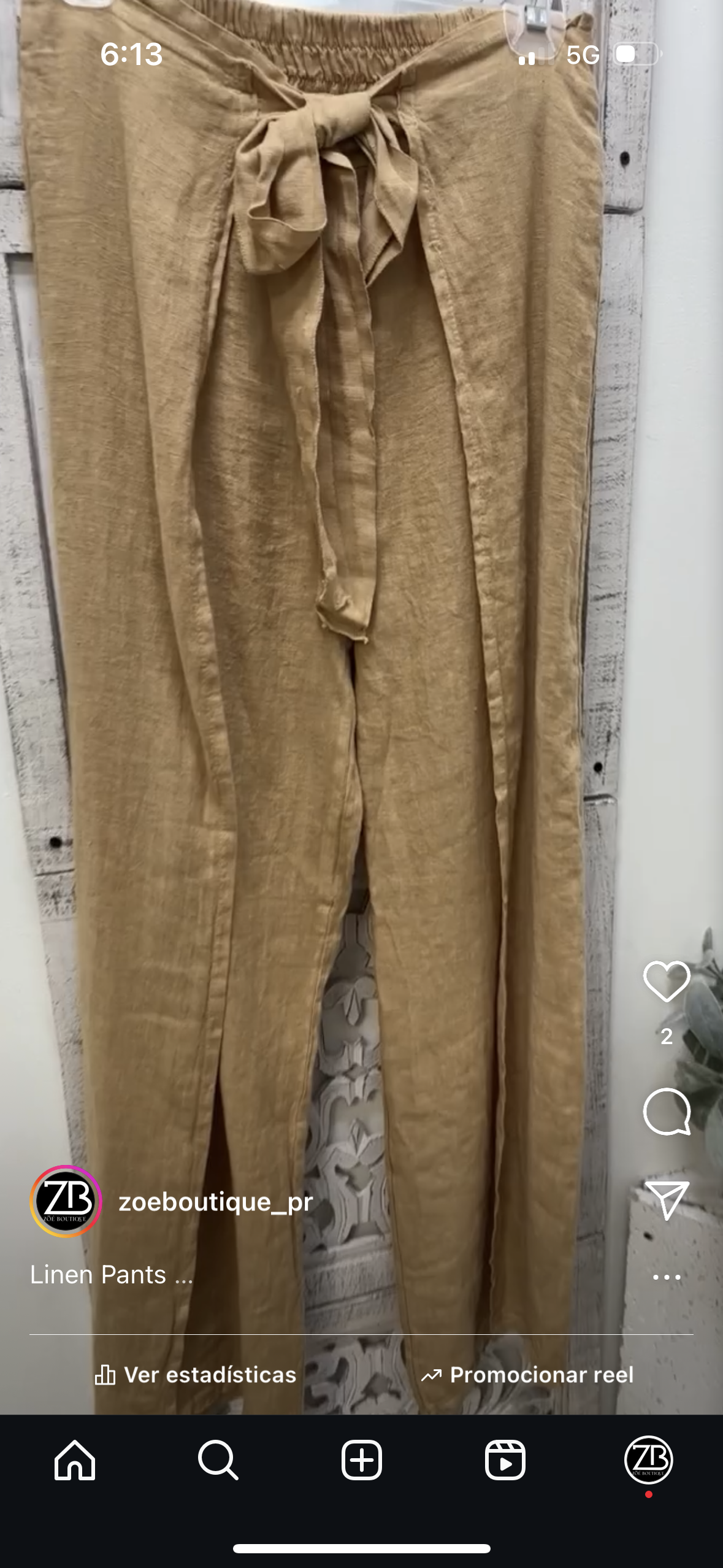 Linen solid pants