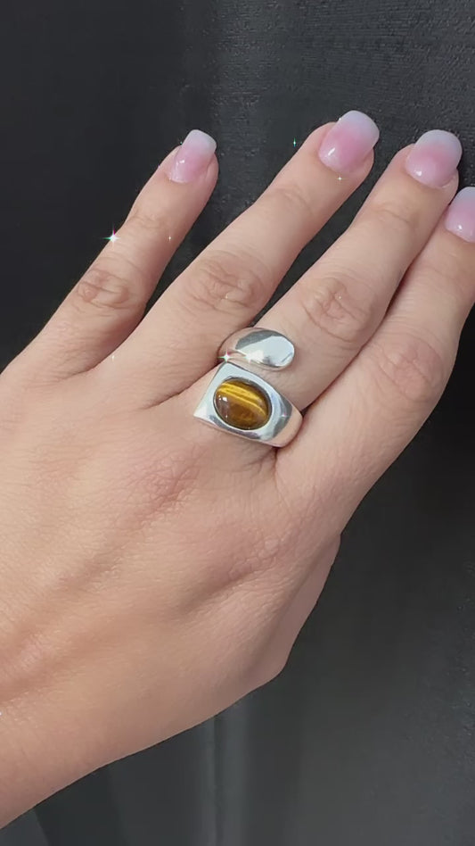 Tiger eye ring