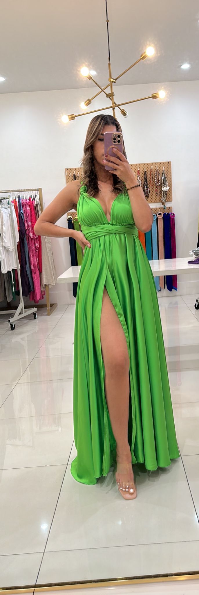 Multi Way Satin Dress